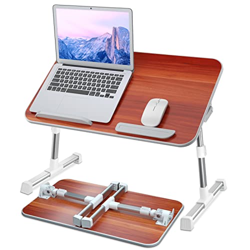 Laptop Bed Table, NEARPOW Adjustable Laptop Bed Tray for Computer and Laptop Bed Stand, Laptop