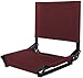 Cascade Mountain Tech Stadium Seat - Lightweight, Portable Folding Chair for Bleachers and Benches - Maroon, 17