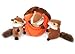 ZippyPaws - Woodland Friends Burrow, Interactive Squeaky Hide and Seek Plush Dog Toy - Chipmunk ‘n Acorn