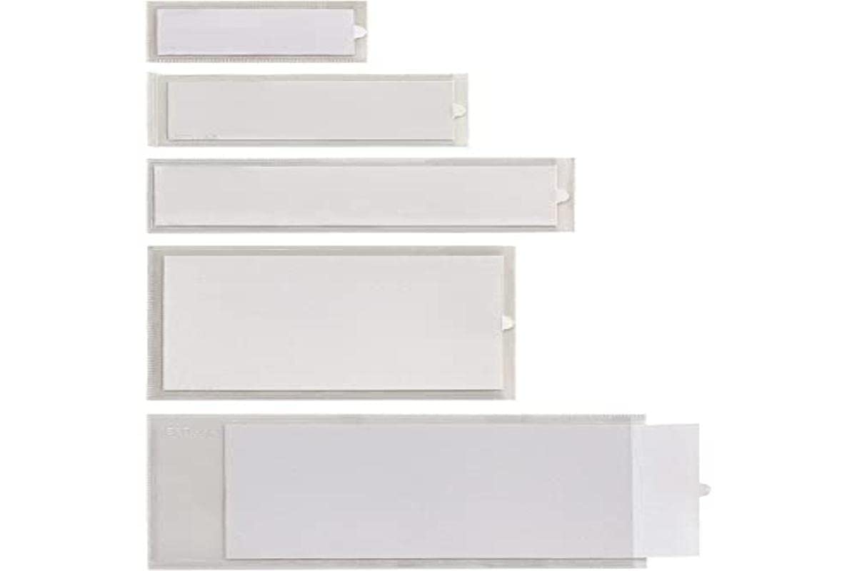 Sei Rota 321113 Transparent Self-Adhesive Label Holder (Pack of 10)