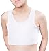 Uget Les Lesbian Tomboy Short Vest Chest Binder Tops XL White