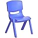 Amazon Basics 10 Inch School Classroom Stack Resin Chair, Blue, 6-Pack