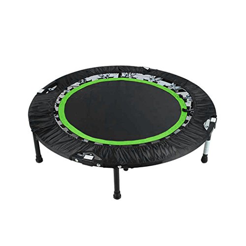 40" Fitness Exercise Trampoline Foldable with Adjustable Handrail Rebounder Trampoline Indoor Mini Trampoline for Adults or Kids Max. Load 300 lbs Stretch Jump Mat (Green2) - Thumbnail 5