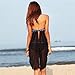 Walume Womens Halter Neck Bikini Set Push-up Padded Bra Swimsuit Large Black