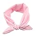 ORYOUGO Headbands Fashion Elastic Head Wrap Stretchy Moisture Solid Color Criss Hairband for Women,Turban Knotted Rabbit Hair Band Headband