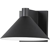 Maxim Conoid-8W 1 LED Medium Outdoor Wall Mount-8 Inches Wide by 5.2 inches high-Black Finish