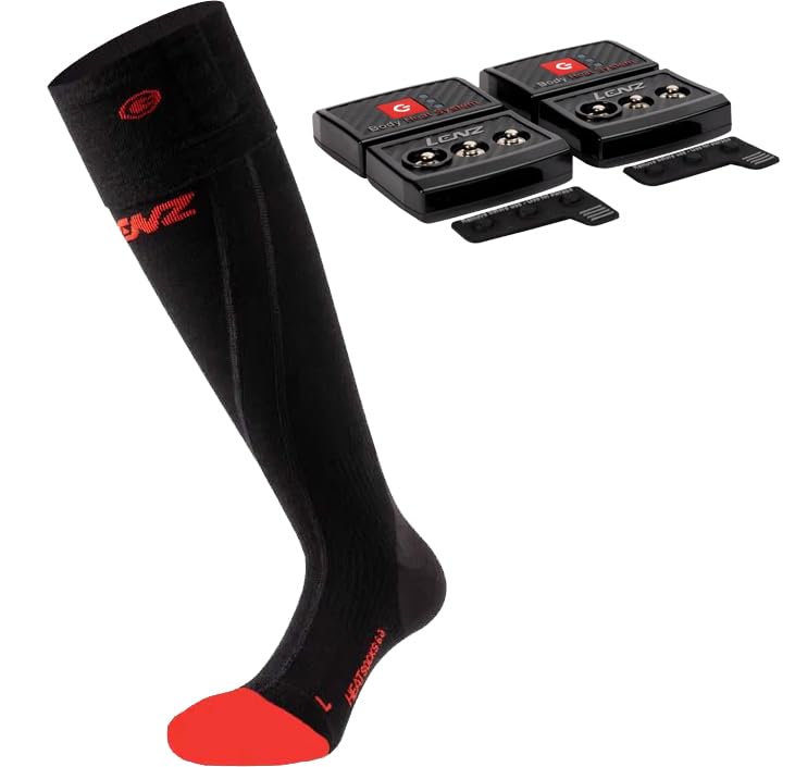 Photo 1 of **MISSING PARTS - Missing the chargers**
Lenz 6.1 Toe Cap Compression Unisex Heated Socks with rcB 1400 Batteries