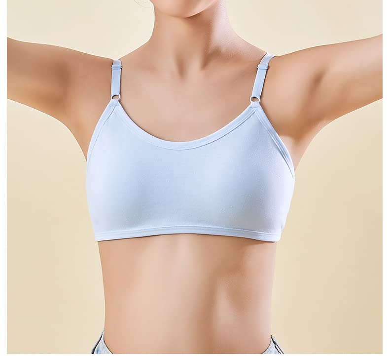 Big Girls Bra Comfort Flex Fit Seamless for Girl Teens with Adjustable Straps, Pull-on Design