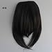 X&Y ANGEL- Girl's One Piece Hair Extensions Fashion Front Fringe Bangs/fringes Clip In On (#1B (natural black))