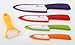 ON SALE Chef Made Easy Ceramic Knife Set 9 Piece - Kitchen Knives with Case (Knife Sheaths) - Add to Collection of Cutlery Kitchen Utensils - Use As Bread, Vegetable and Chef Knife - (Multi-Color Set)