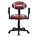 Flash Furniture Preston Football Swivel Task Office Chair with Arms