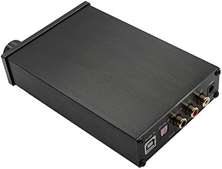 Gamogo FX-Audio DAC-X6 Mini HiFi 2.0 Digital Audio Decoder DAC Input USB/Coaxial/Optical Output RCA/Amplifier 24Bit/96KHz DC12V US Plug Black