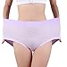 TEERFU Womens Underwear High Waisted Soft Stretch Hipster Full Coverage Ladies Panties 5 Pack