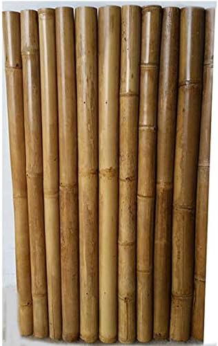 MGPYellow Bamboo Poles Wall 4'W x 6'H