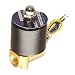 HFS 110v Ac or 12v Dc Electric Solenoid Valve Water Air Gas, Fuels N/c - 1/4", 1/2", 3/4", 1" NPT Available (110V AC 1/4" NPT)