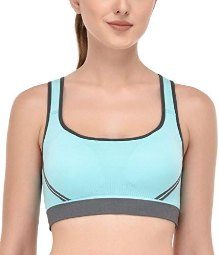 Wetex Premium Women's Cotton Wire-free Padded Sports Bra (XL)