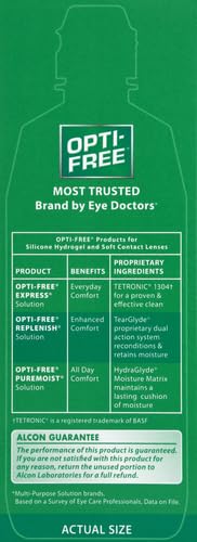 OPTI-FREE REPLENISH MULTI-PURPOSE DISINFECTING SOLUTION WITH LENS CASE, 10 FL OZ
