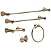 Delta Lahara (1-Pack) Hand Towel Holder Champagne Bronze Towel Racks for Bathroom Wall Round Towel Ring Holder for Bath Towel Hanger for Kitchen, Bathroom Accessories 73846-CZ
