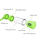 Foruisin Portable Personal Blender, Household Juicer fruit shake Mixer -Six Blades, 380ml Baby cooking machine with USB Charger Cable (Green)