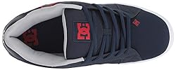 DC Men's Net XE Skate Shoe, Navy/red, 9 Medium US