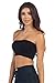 Kurve Seamless Bandeau Tube top - UV Protective Fabric, Rated UPF 50+ (Non-Padded) Made in USA, Black/Nude Set, Medium/Large