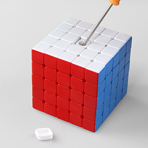 D-FantiX Cyclone Boys 5x5 Speed Cube Stickerless Magic Cube Puzzle 64mm