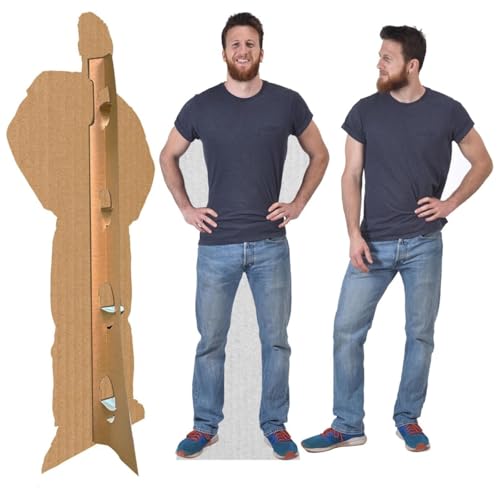 Custom Life Size Cardboard Cutout, Personalized Cardboard Cutout with Stand, High Resolution Human Stand Up, Upload Your Own Photo for Wedding Party Graduation Decor, 1-8 ft (Multicolor)