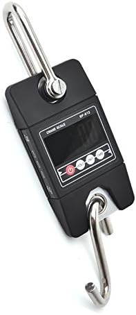 300 KG / 600 LBS x 100g Digital Hanging Scale Industrial Crane Scale (black)