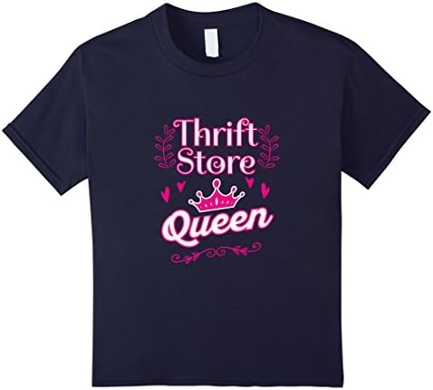 Kids Thrift Store Queen T Shirt 12 Navy