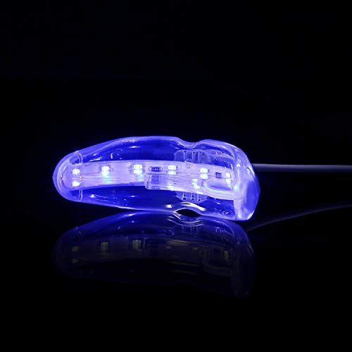Teeth Whitening LED Light-PHOBE 16 LED Teeth Whitening Light Mouth Tray Teeth Whitening Enhancer Light Trays Connected with iPhone/Android/Type-C for Home Use