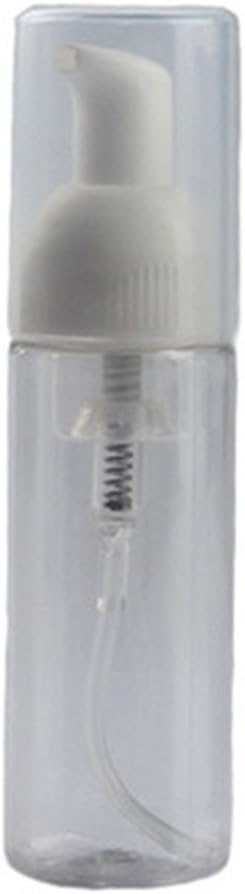 youbeautify 4Pcs 100ml Dispenser Soap Foam Foaming Pump Empty Bottle Plastic Travel Bottle -Transparent