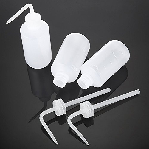 4 Packs 250ml Wash Bottle Plastic Tattoo Wash Bottle Green Soap Bottle Squeeze Diffuser Bottle Food Dispensers Salad Jam Bottle