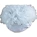 Buenos Ninos Baby Girl's Cotton Shorts and Briefs Chiffon Ruffle Bloomers Large White
