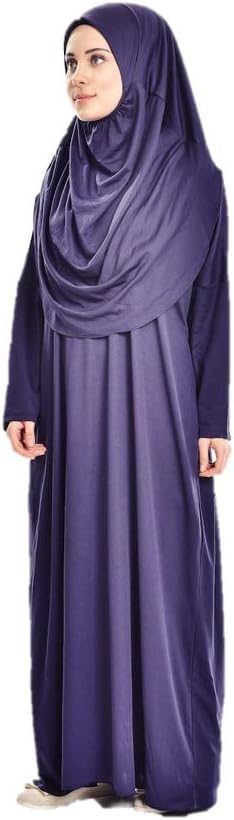 SEFAMERVE Practical Namaz Dress with A Carrying Bag Navy