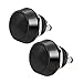 Quentacy 2Pack Momentary Push Button Switch Waterproof SPST DC 36V 2A Metal Shell 12mm 1/2