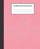 Composition Notebook: Unicorn Face Pattern College Ruled Notebook Lined School Journal