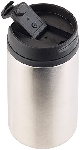 Rosenstein & Söhne Thermobecher mit Deckel: 2er-Set doppelwandige Edelstahl-Isolierbecher, hält warm & kalt, 280ml (Tea-to-Go-Becher, Thermokaffeebecher, Getränkehalter) – Bild 5