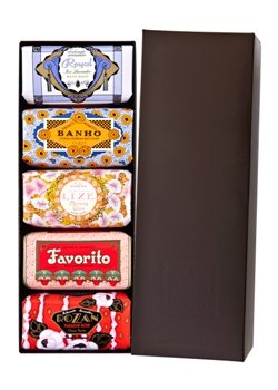 Claus Porto Brown Box of 5 Bath Soaps
