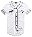 Mens Summer Casual Misbhv Baseball Short Sleeve Shirt