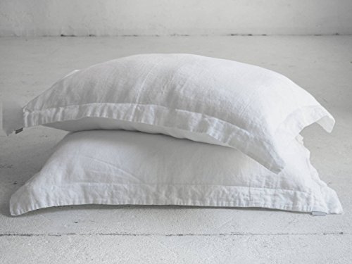Bamboo Linen High Performance Duvet Cover (Comforter Cover) Set Tranquility (White, King/Cal King)