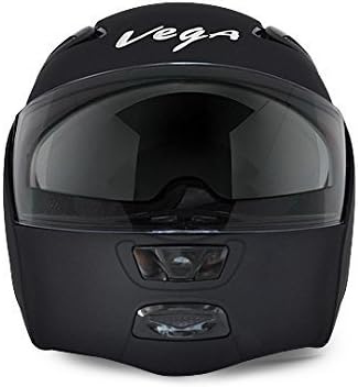 Vega Improved New Boolean With Dual Visor (Dull Black)