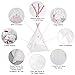 Hippococo Teepee Tent for Kids: Large Sturdy Quality 5 Poles Play House Foldable Indoor Outdoor Tipi Tents, True White Canvas, Floor Mat, Pink Heart Accessory, Family Fun Crafts eBook Included (Pink)