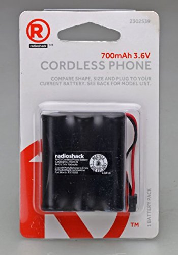 RadioShack 3.6V/700mAh NiCd Telephone Battery