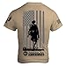 American Warrior Mens DownRange T-Shirt Large Tan