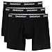 David Archy 3 Pack Men's Underwar Ultra Soft Cotton Boxer Briefs with Fly(M,Black)