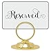 Place Card Holder (12 Pack) Gold – Beautiful Table Cardholder for Wedding Tabletop Banquet Menu Holders Clip Table Reserved Seat Number Recipe Holder Restaurants Weddings Party