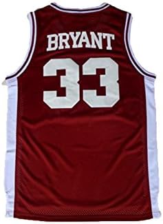JonSnow Men's Jerseys High School 33 Basketball Jersey Red S-XXL