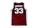 beolous Jersey #33 Kobe High School Retro Basketball Jersey Red