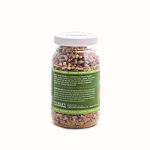 FLUKER’S BUFFET BLEND TORTOISE DIET, VEGGIES WITH FORTIFIED PELLETS, 6.75 OZ