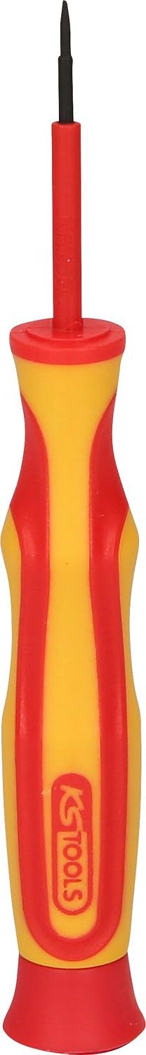 KS Tools 500.6138 Insulated Precision Slotted Screwdriver, 1.5 mm